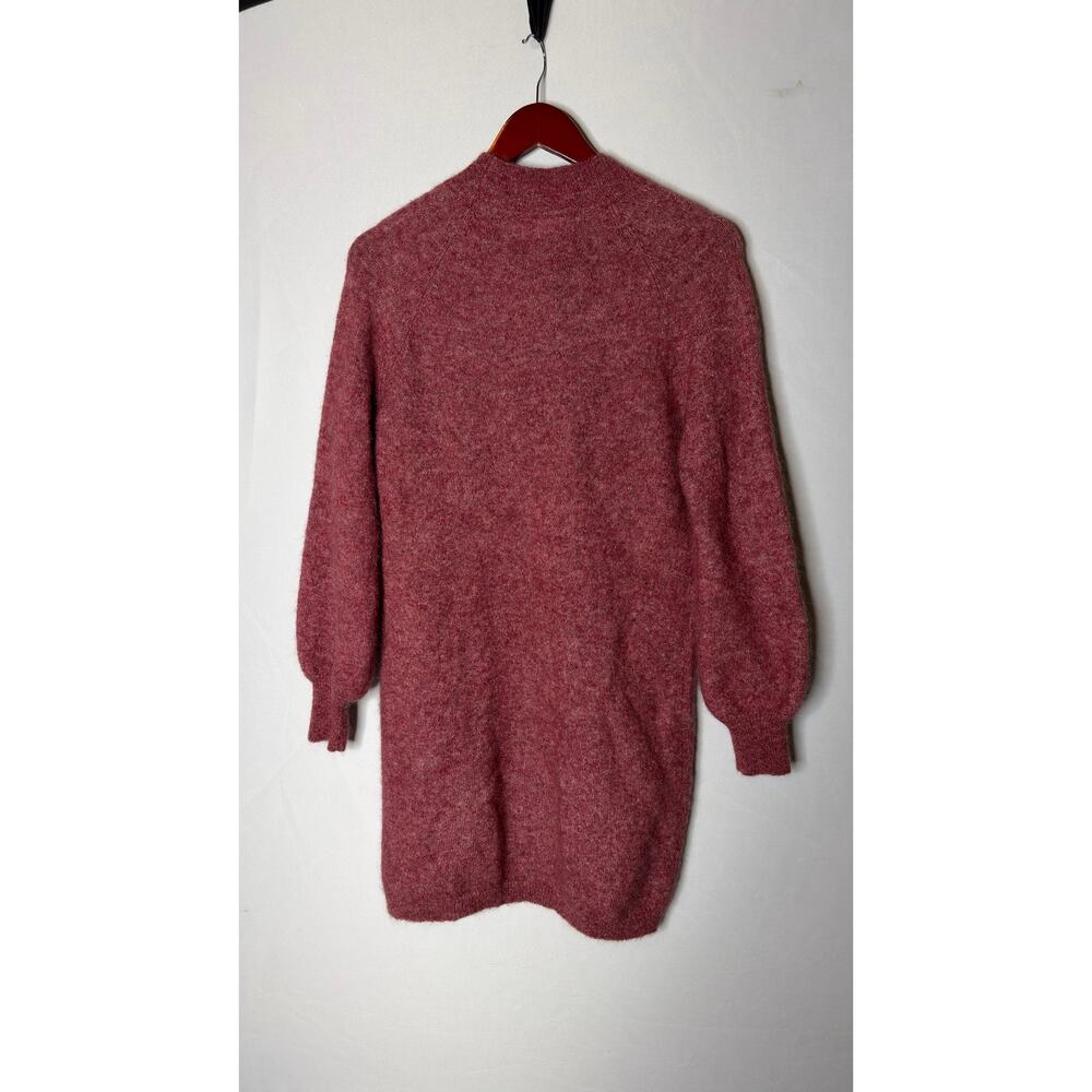 Sezane Enola sweater dress in rosewood balloon sleeves sz S - Picture 6 of 6